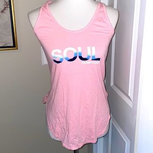 Light Pink Soulcycle Hamptons Racerback Tank Top